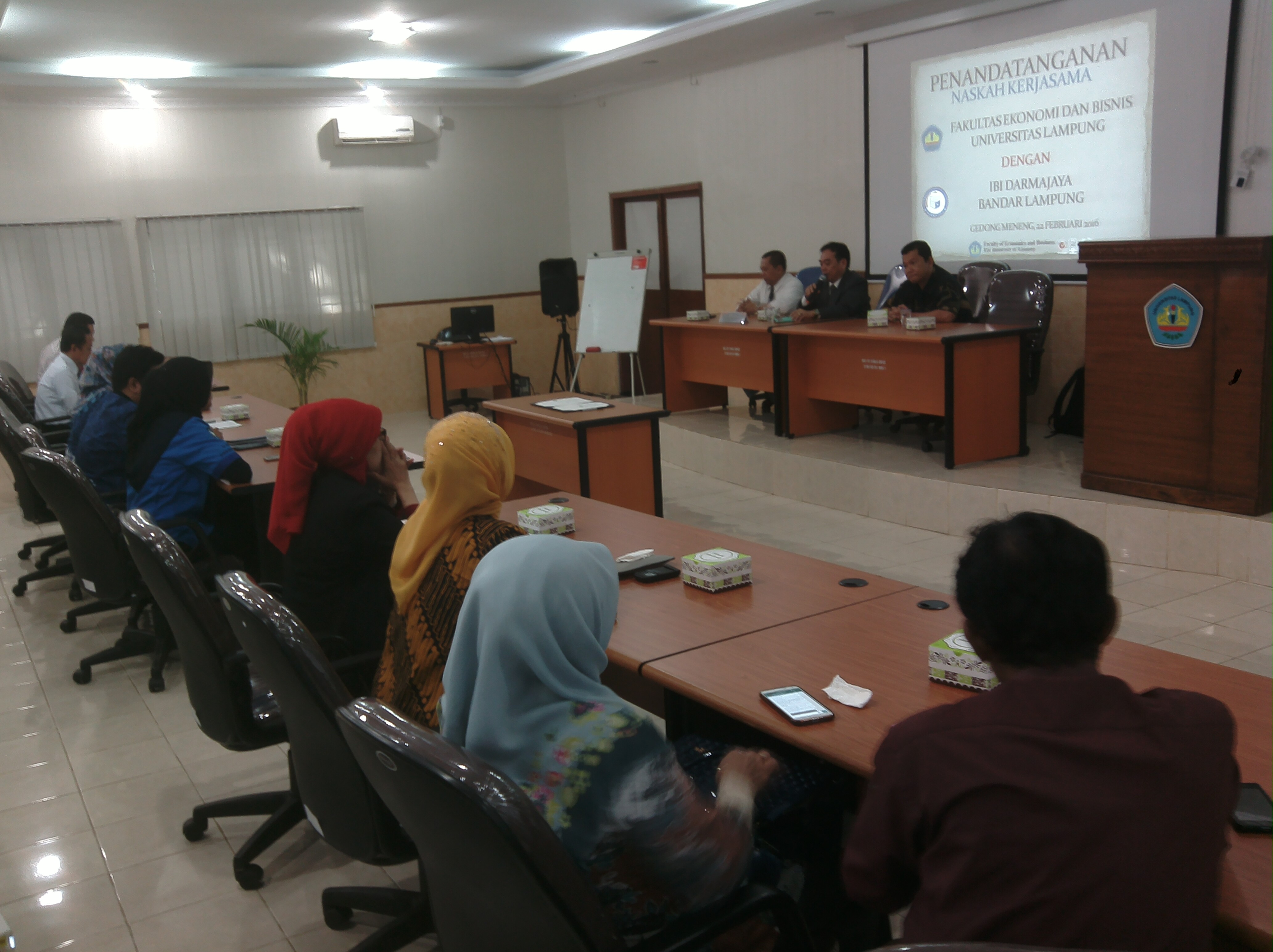 Kerjasama Fakultas Ekonomi dan Bisnis dengan IBI Darmajaya Bandar Lampung