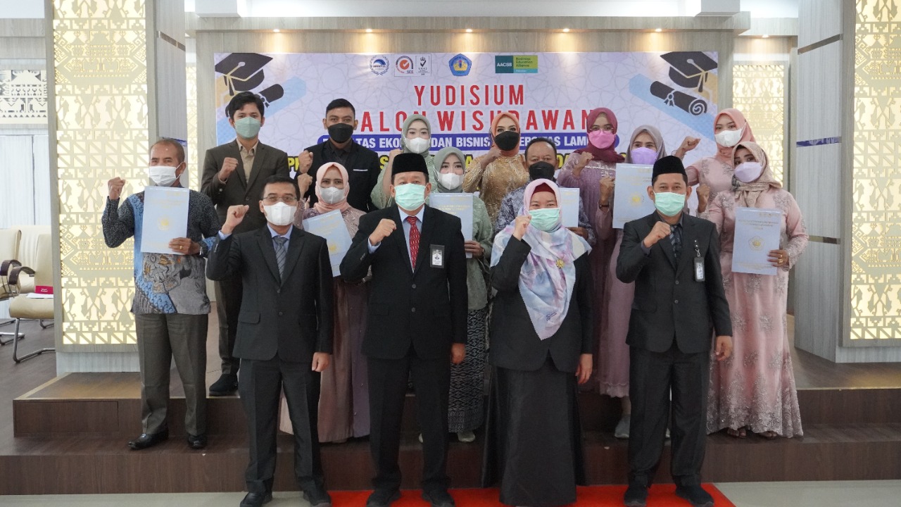 Yudisium Periode Mei 2022 Fakultas Ekonomi dan Bisnis Universitas Lampung