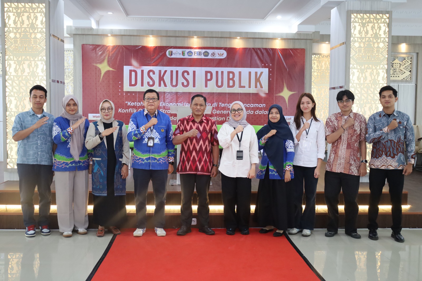 BEM FEB Unila Gelar Diskusi Publik Bahas Ketahanan Ekonomi Indonesia di Tengah Ancaman Konflik Global