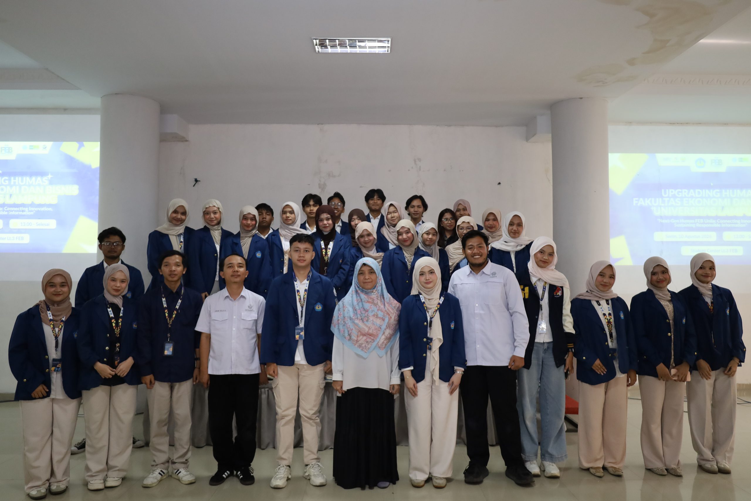 Humas FEB Unila Lantik Pengurus Baru melalui Upgrading Bertema “Connecting Innovation”
