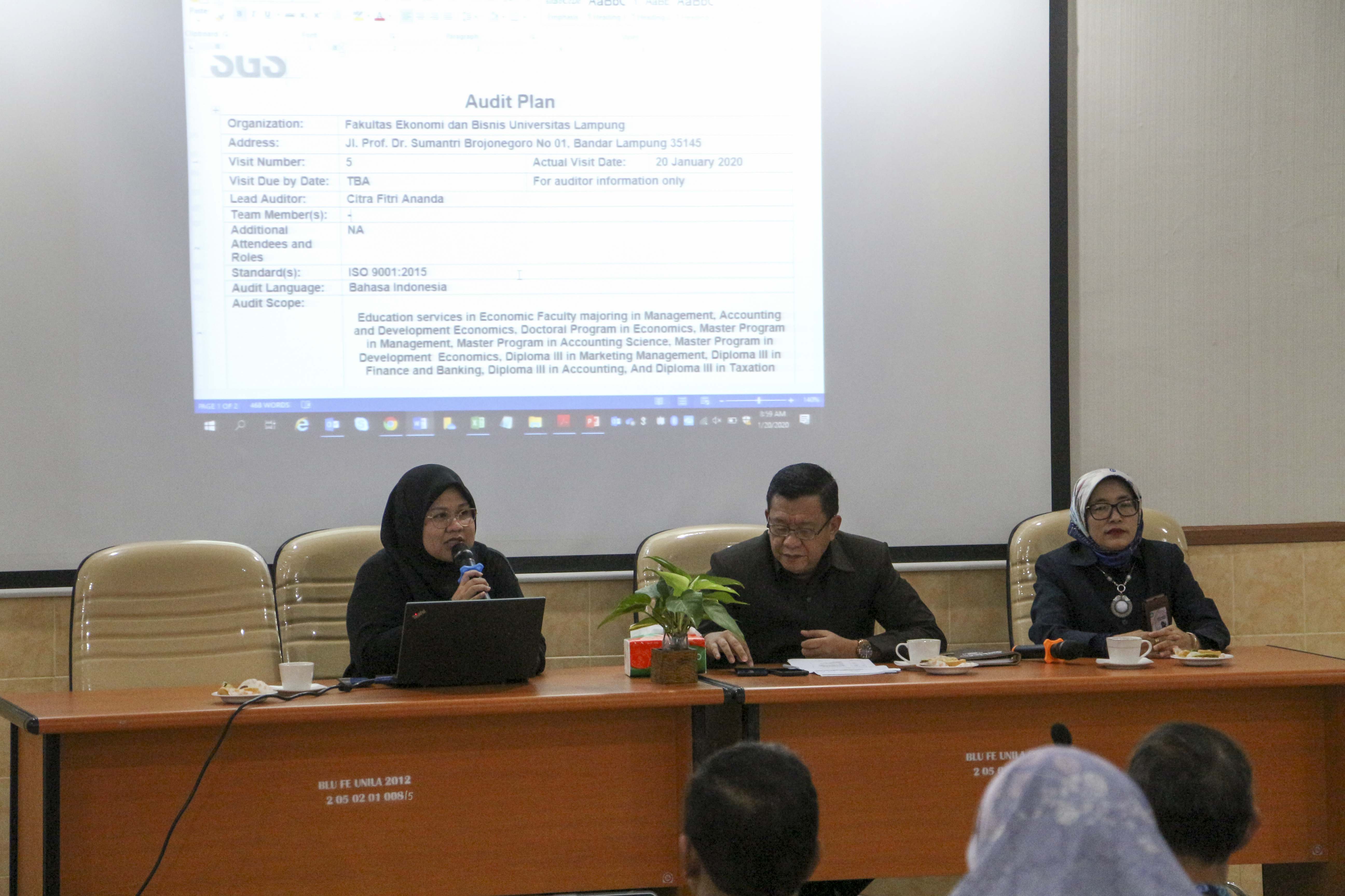 SGS Indonesia Returns to Unila’s FEB Audit