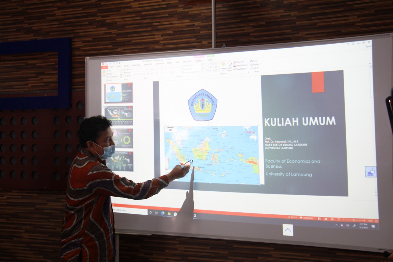 FEB Unila officially Launches the Innovation and Research Center, Learning Studio, and Digital Academic Services