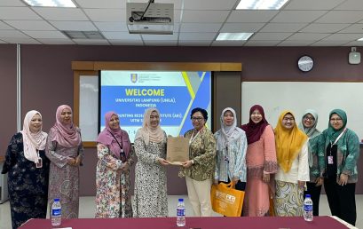 Delegasi Unila di terima di Accounting Research Institute, Universiti Teknologi Mara (UiTM) Malaysia dalam rangka International Students Mobility 2023